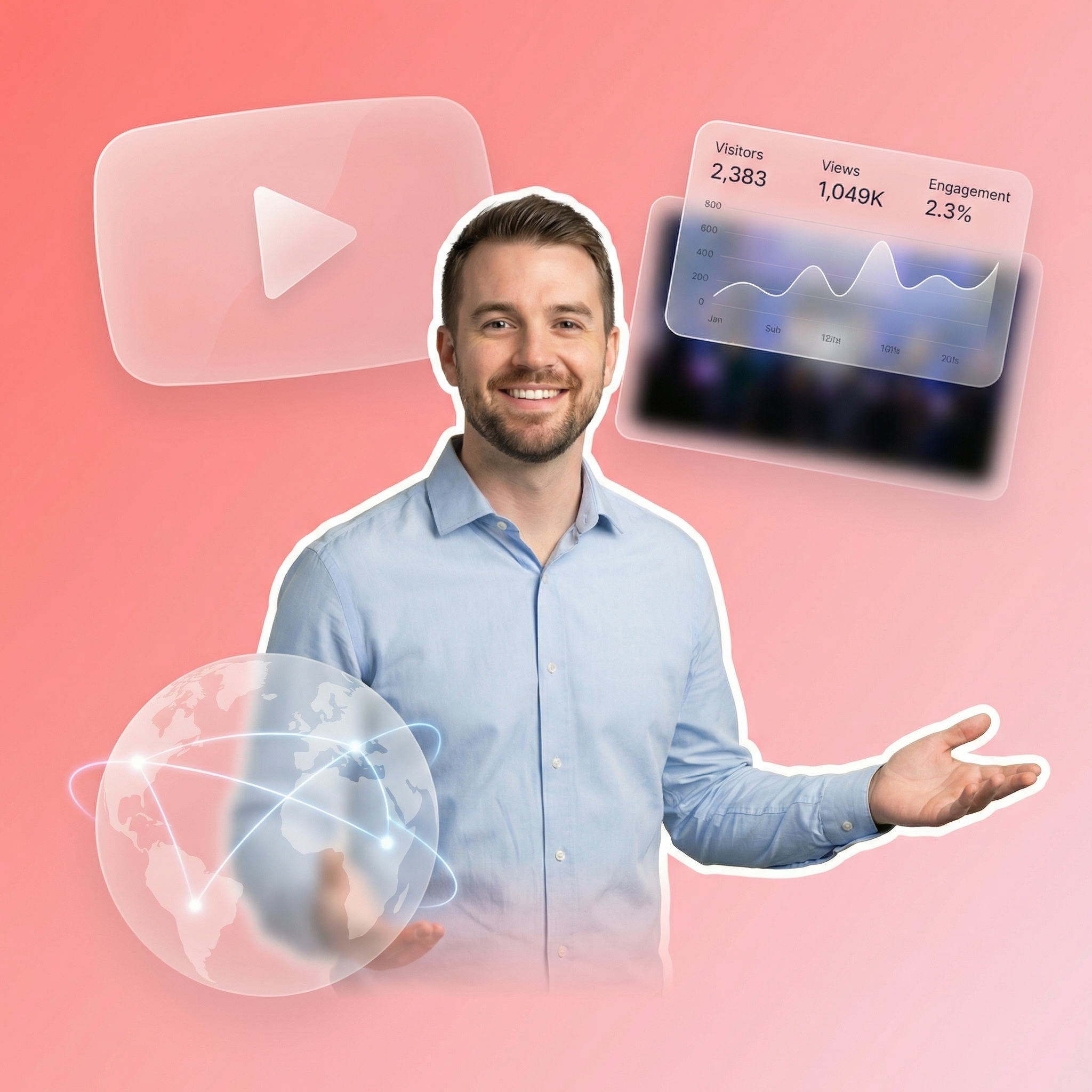 YouTube Live stream automatically detected and displayed on a website